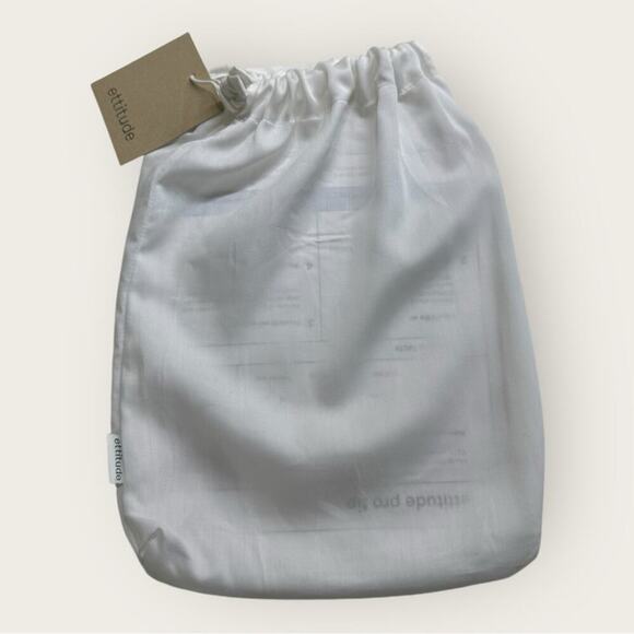 NWT | Ettitude | Sateen Long Sleeve PJ Shirt | Cloud | Large - Picture 7 of 16